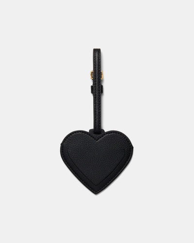 Heart Luggage Tag - Black