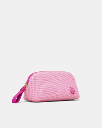 Riven Mesh Cosmetic Case - Pink Sorbet