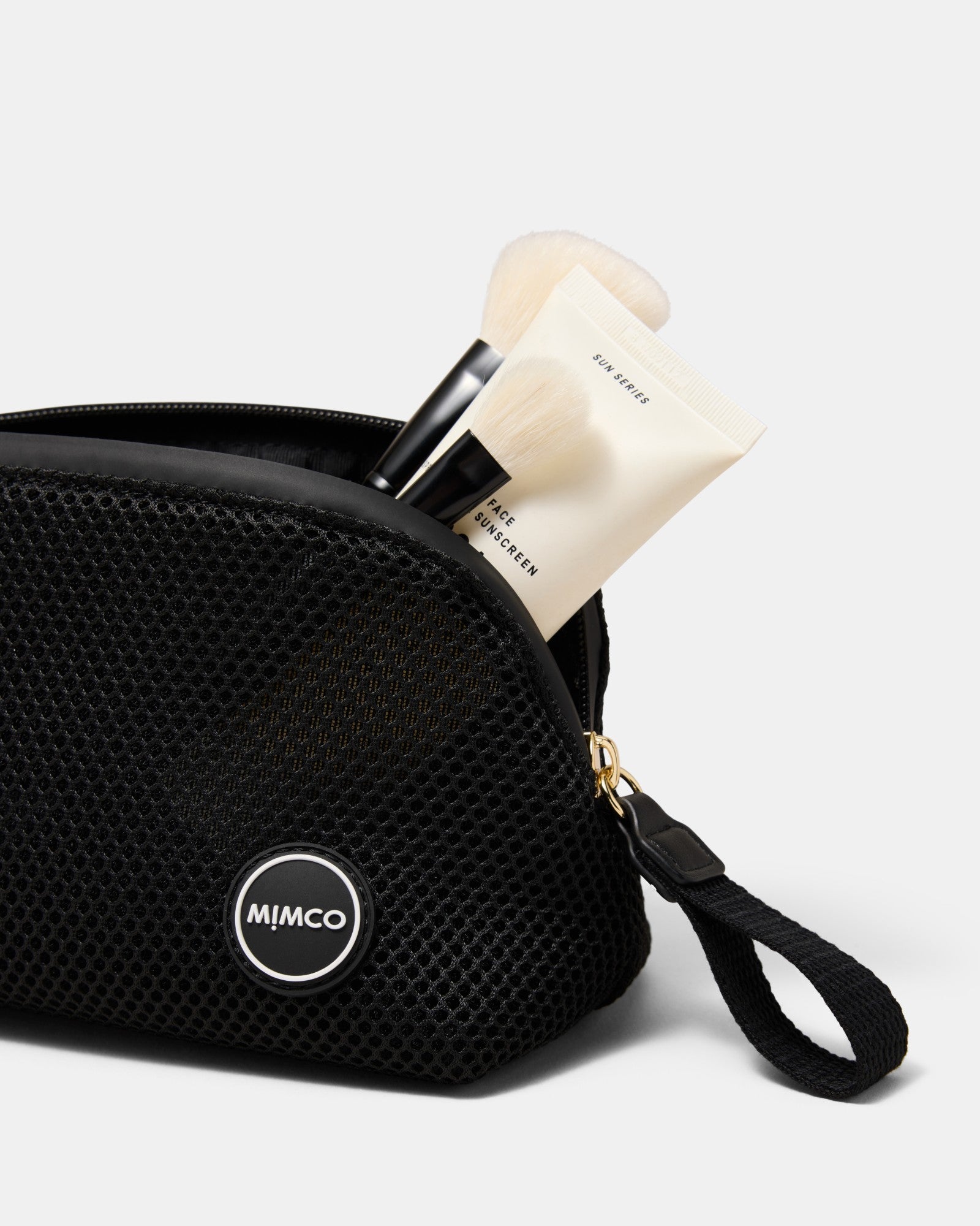 Riven Mesh Cosmetic Case - Black
