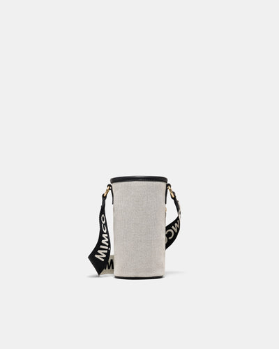 Mim Water Bottle Crossbody Bag - Black White