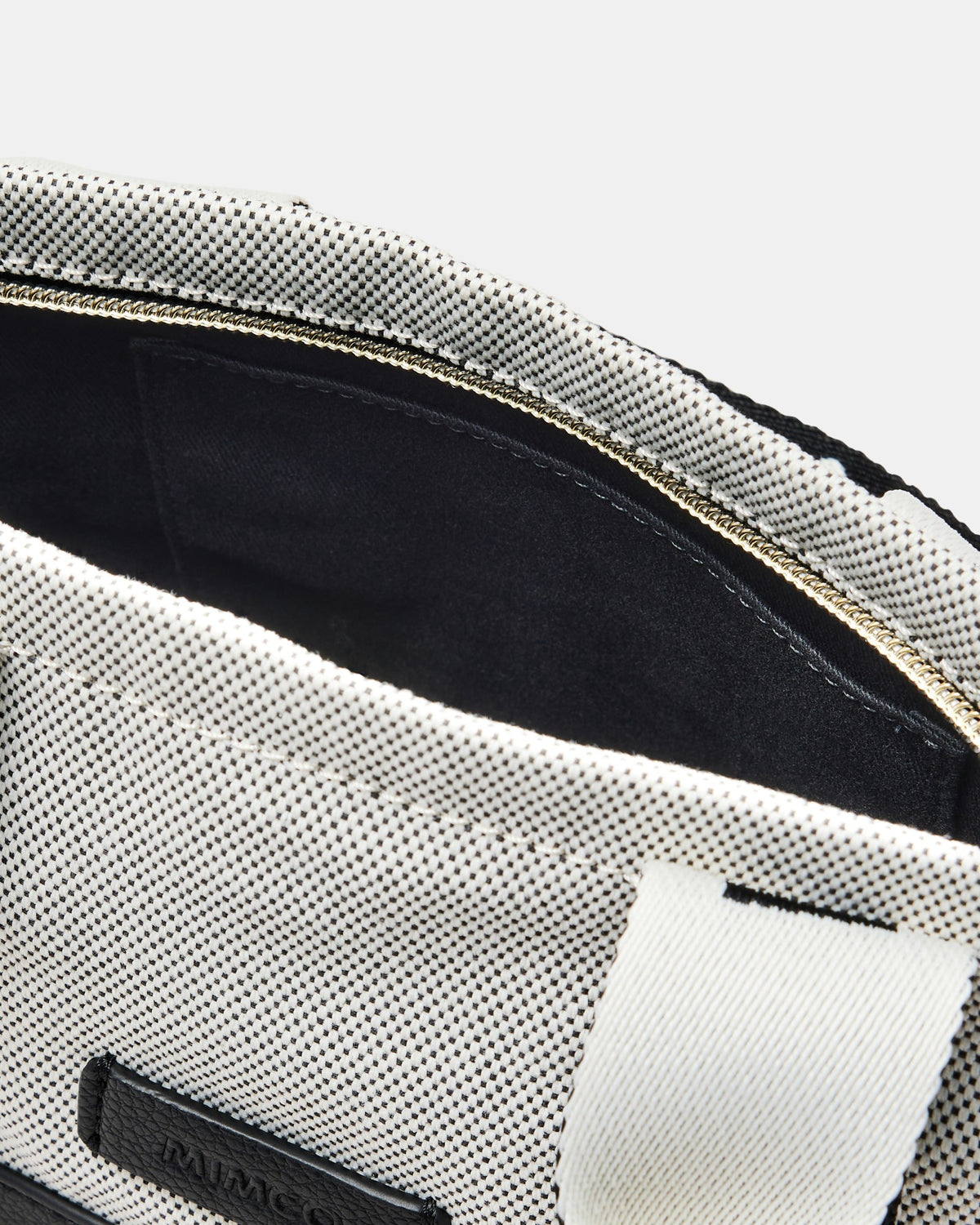 Mim Micro Tote Crossbody Bag - Black White