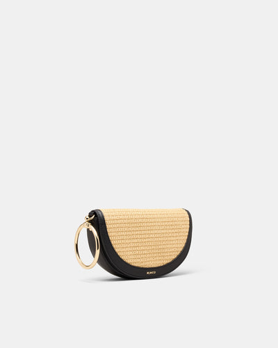 Elysia Ring Clutch Bag - Black
