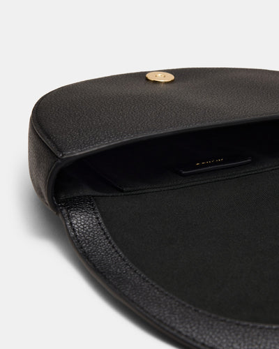 Elysia Ring Clutch Bag - Black