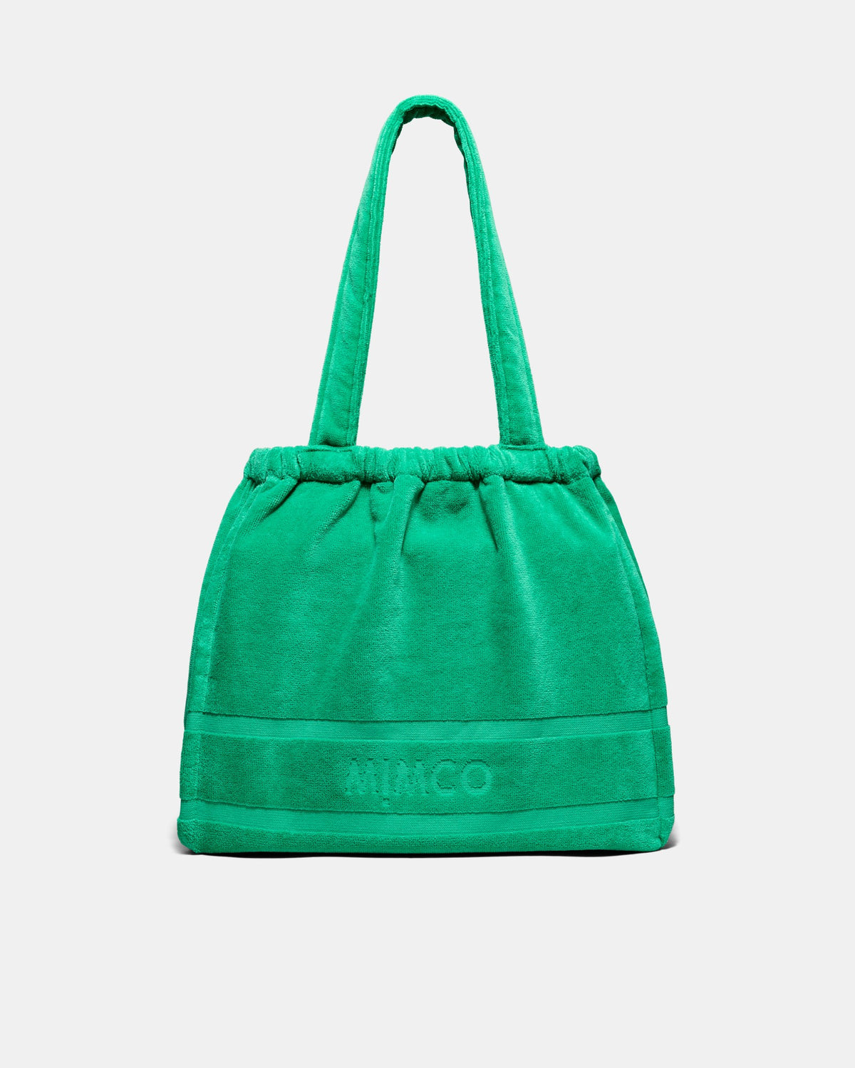 Crest Towelling Tote Bag - Grass Green