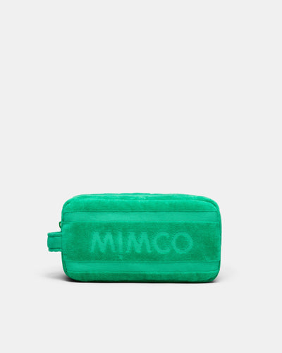 Crest Towelling Cosmetic Case - Grass Green