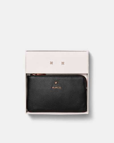 Classico Small Pouch Gift Set - Black Rose Gold
