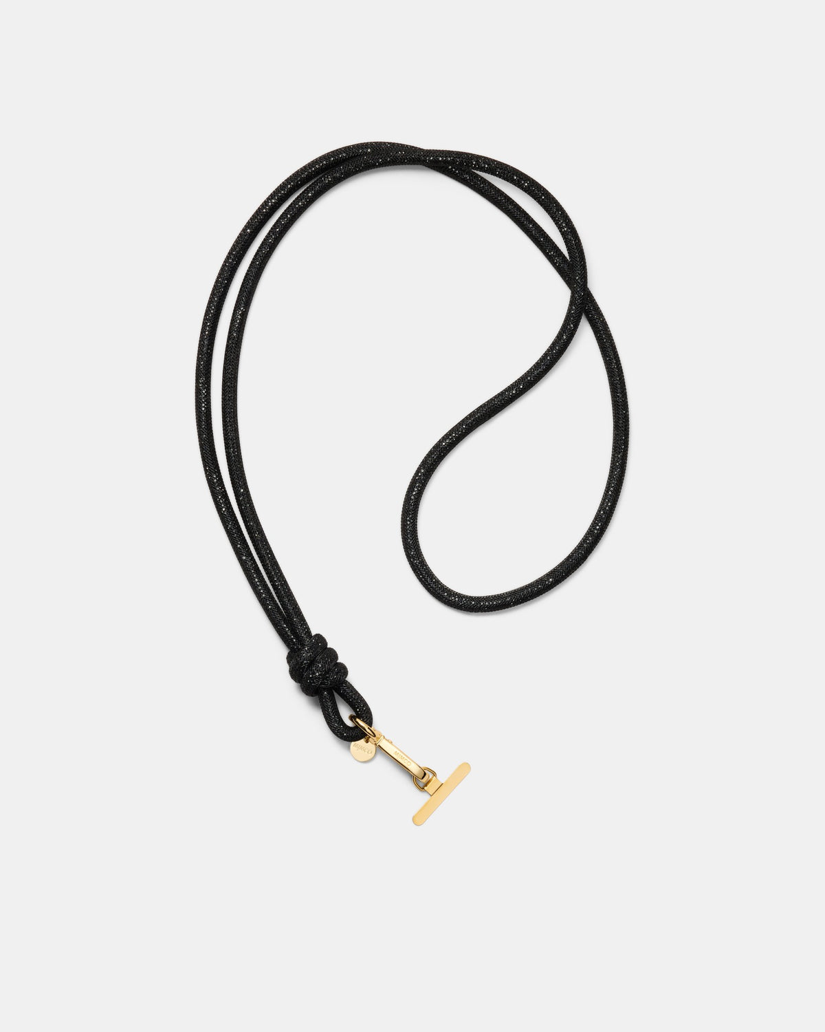 Sparkle Knot Phone Crossbody Strap - Black