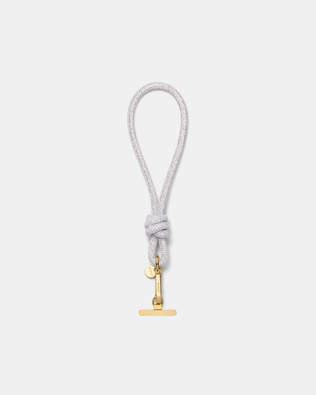 Sparkle Knot Phone Wrist Strap - Silver