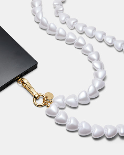 Pearl Phone Crossbody Strap - Pearl