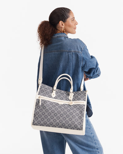 Mim-Gram Tote Bag - Denim