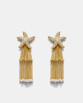 Starfish Fringe Earrings - Pearl