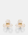 Floweret Stud Earrings - Pearl