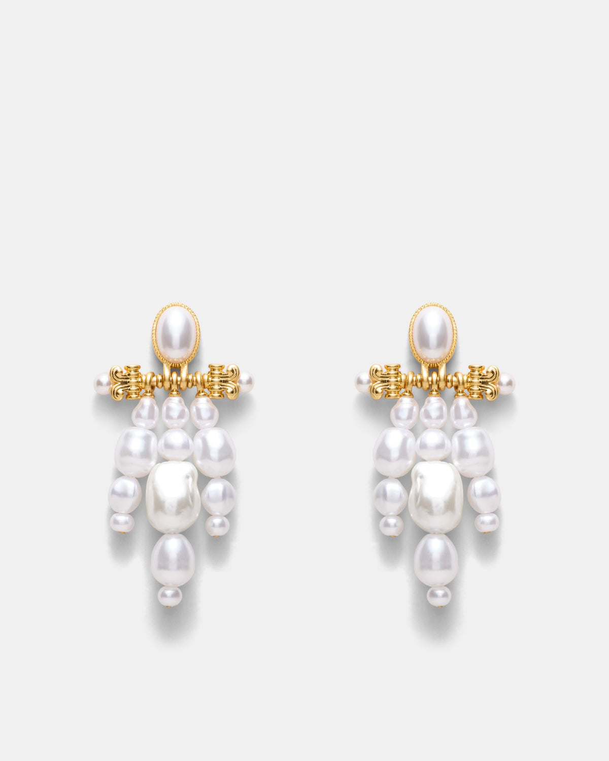 Goddess Pearl Earrings - Pearl