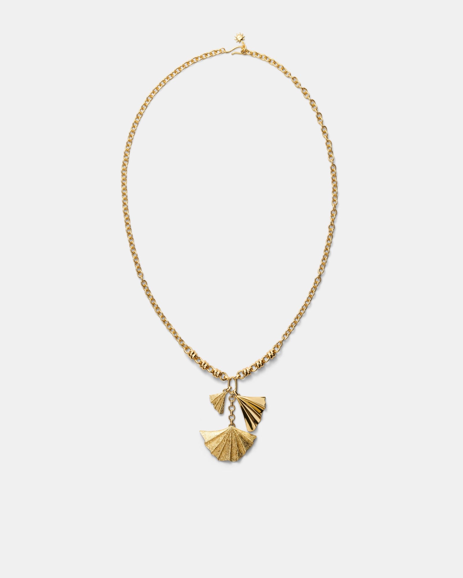 Fold Long Necklace - Gold