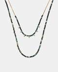 Divine Duo Necklace - Grass Green