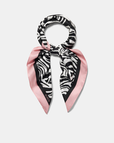 Zebra Square Scarf - Multicolour