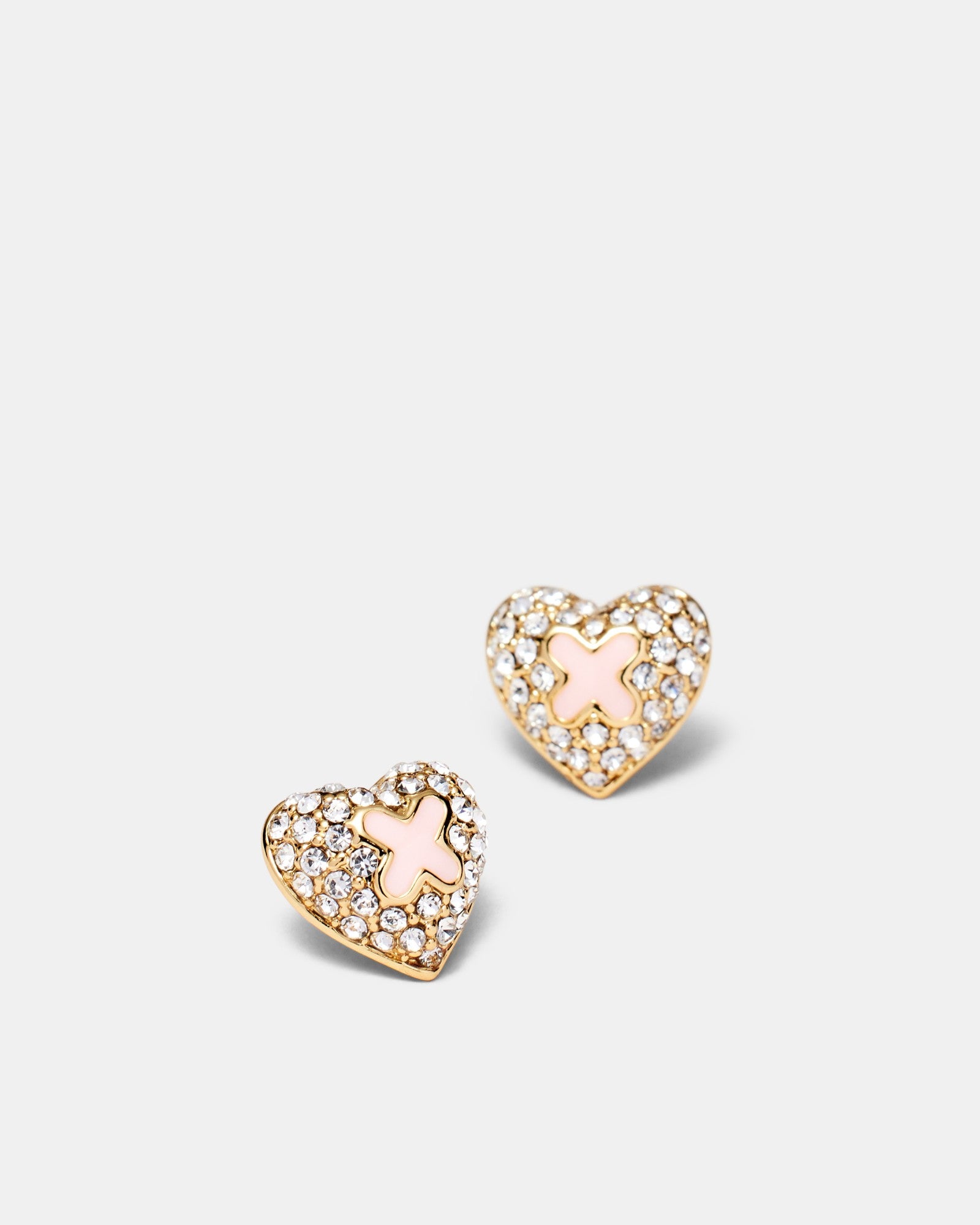 Adorbs Heart Stud Earrings - Petal