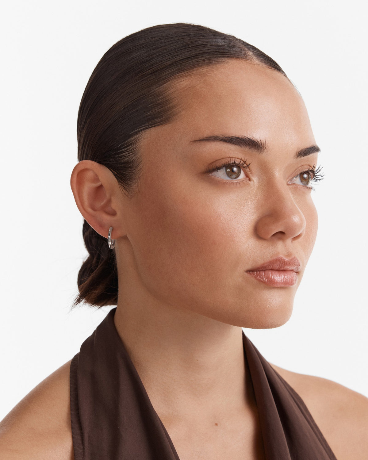 Encanto Charm Hoop Earrings - Silver