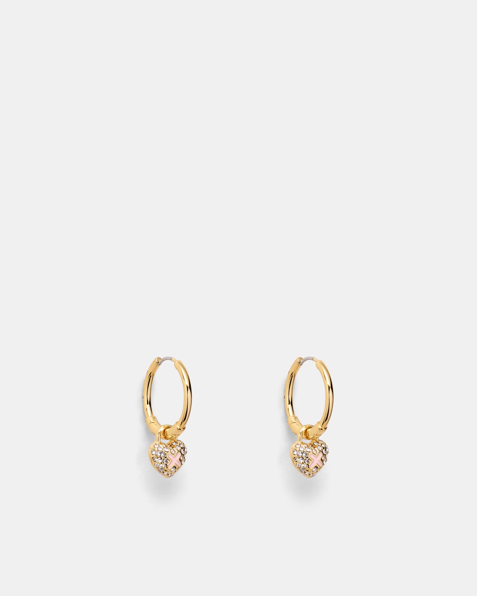 Adorbs Heart Hoop Earrings - Petal