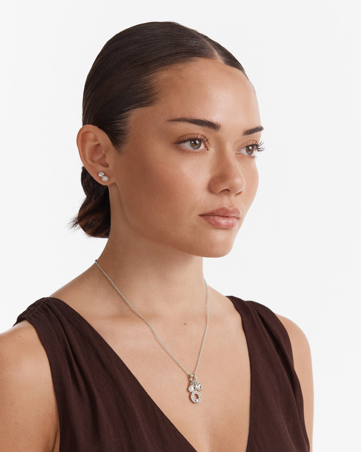 Encanto Earrings And Necklace Set - Silver