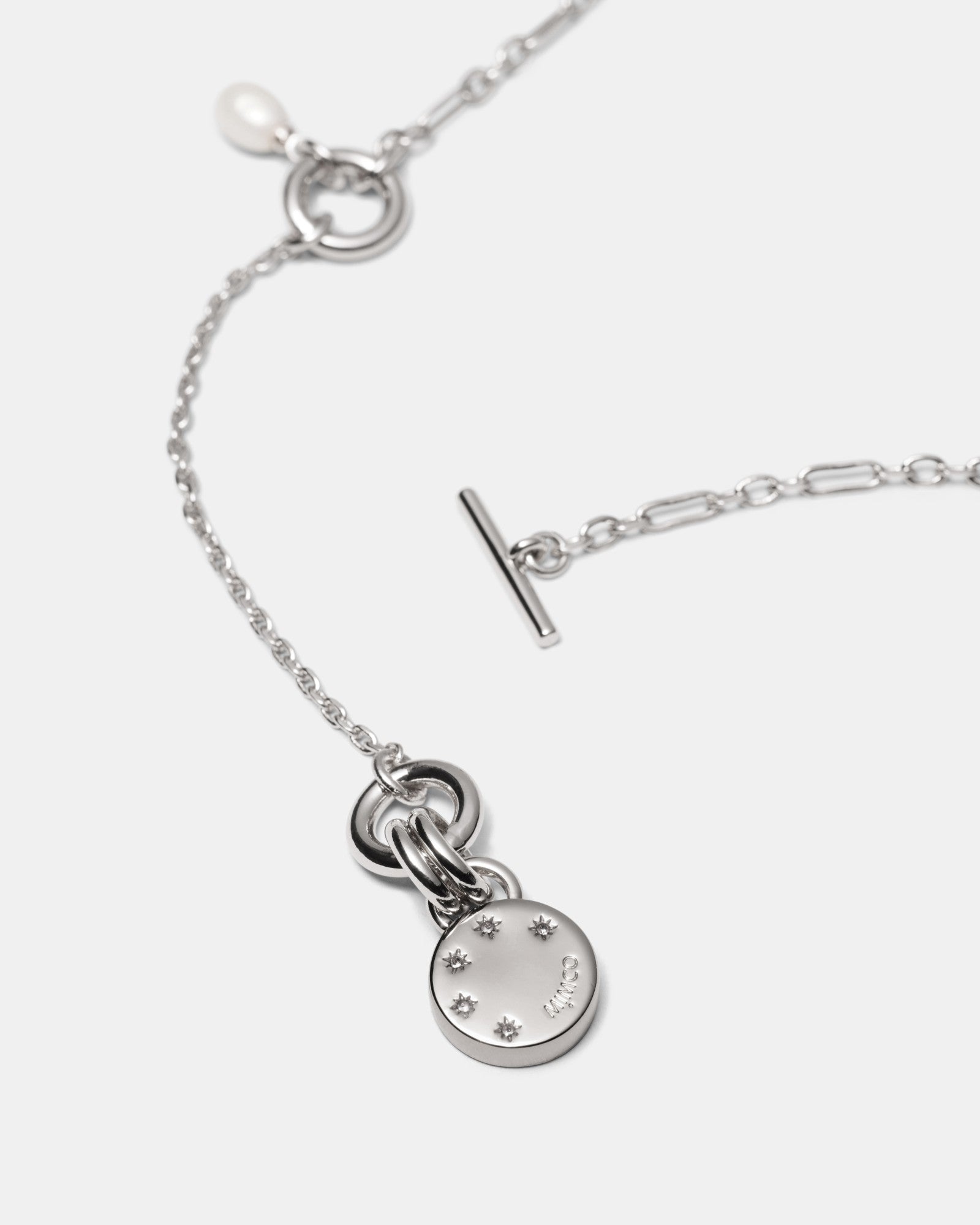 Alluring Long Necklace - Silver