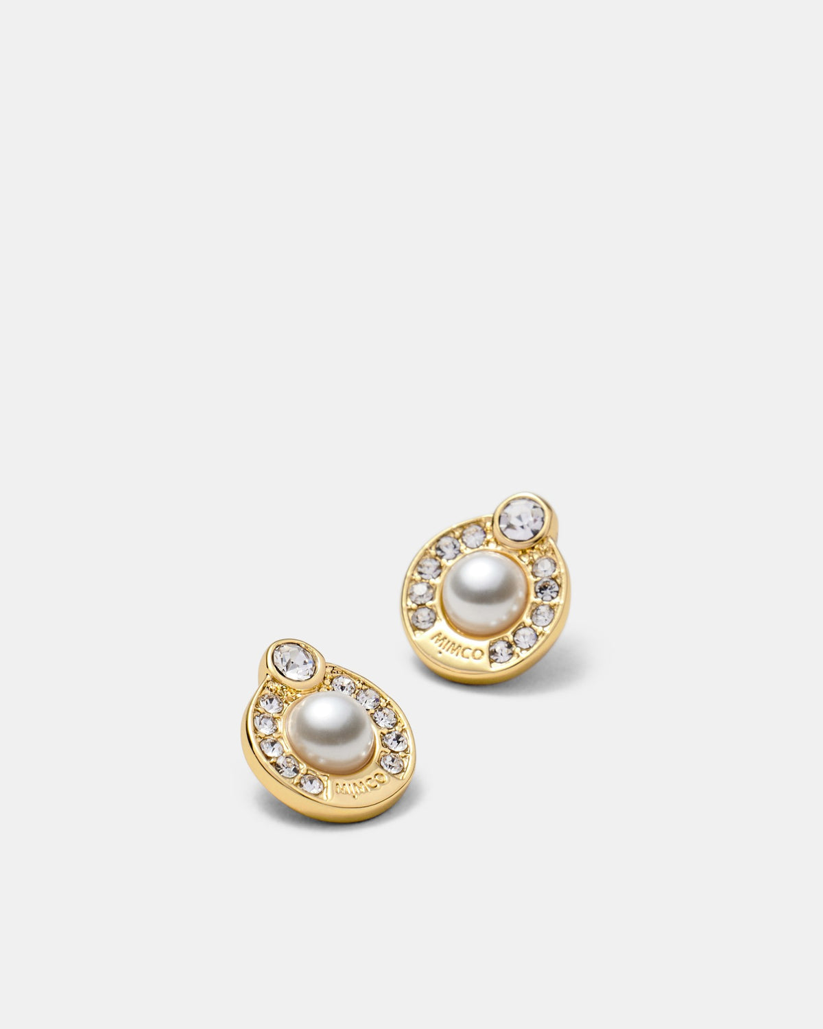 Encanto Pearl Stud Earrings - Gold