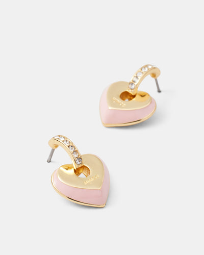 Lovely Enamel Stud Earrings - Petal