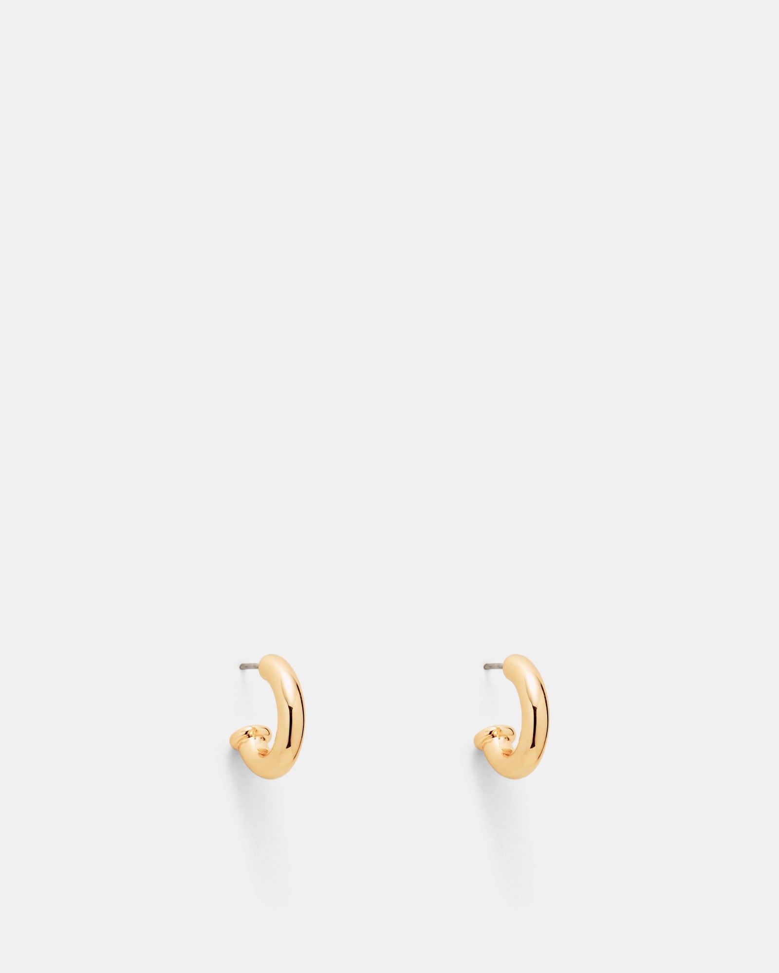 Lovely Charm Hoop Earrings - Gold