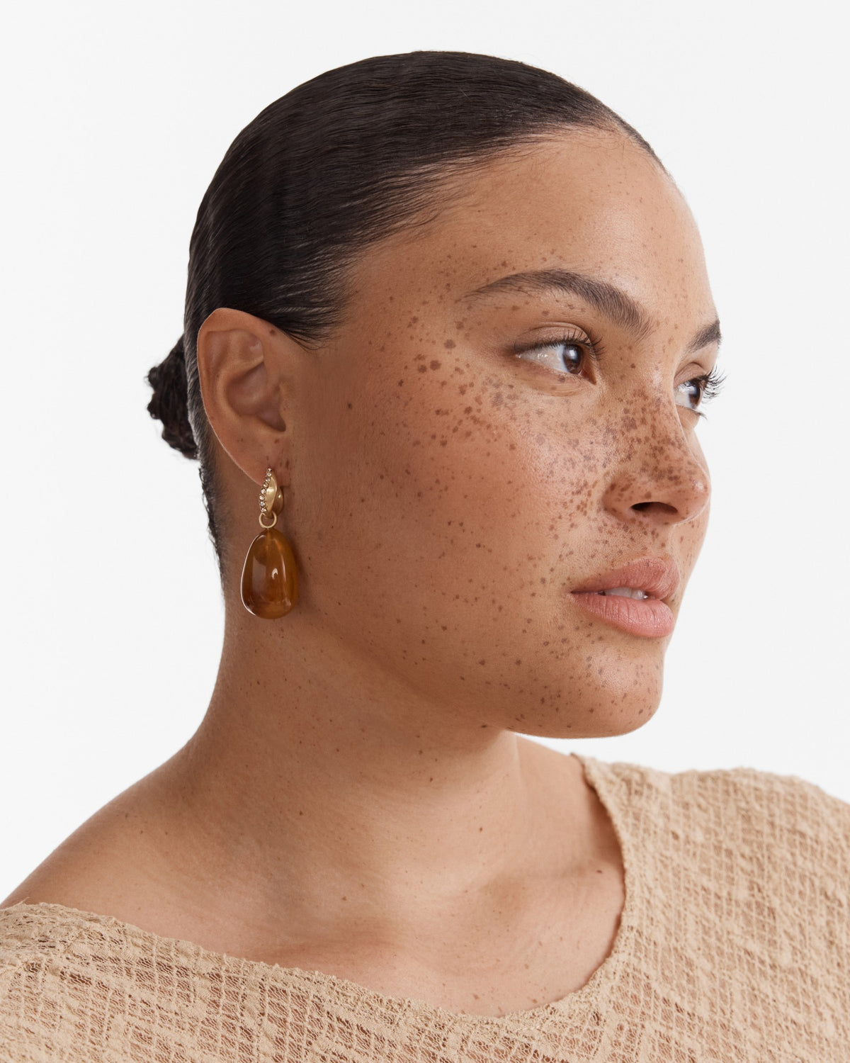 Zozo Charm Hoop Earrings - Gold