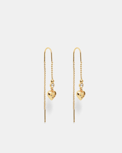 Lovely Thread Earrings - Gold