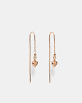 Lovely Thread Earrings - Rose Gold