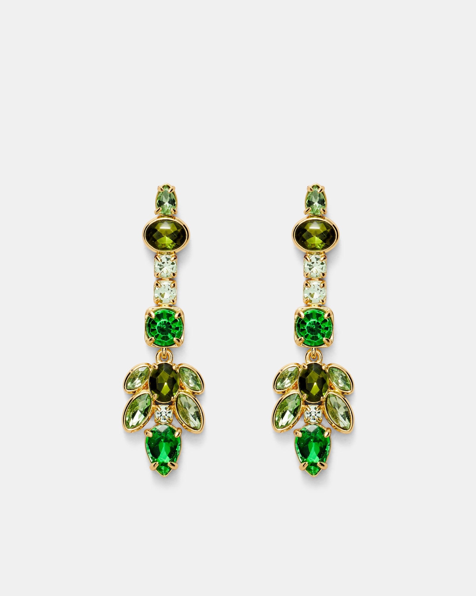Alluring Drop Earrings - Grass Green