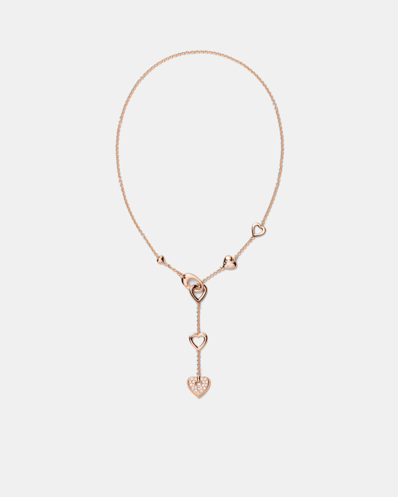 Lovely Heart Necklace - Rose Gold