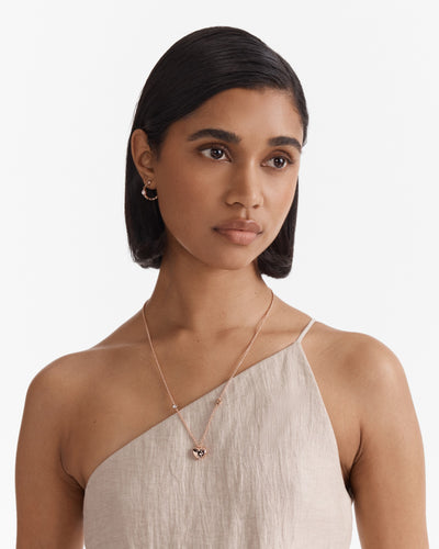 Lovely Trio Necklace - Rose Gold