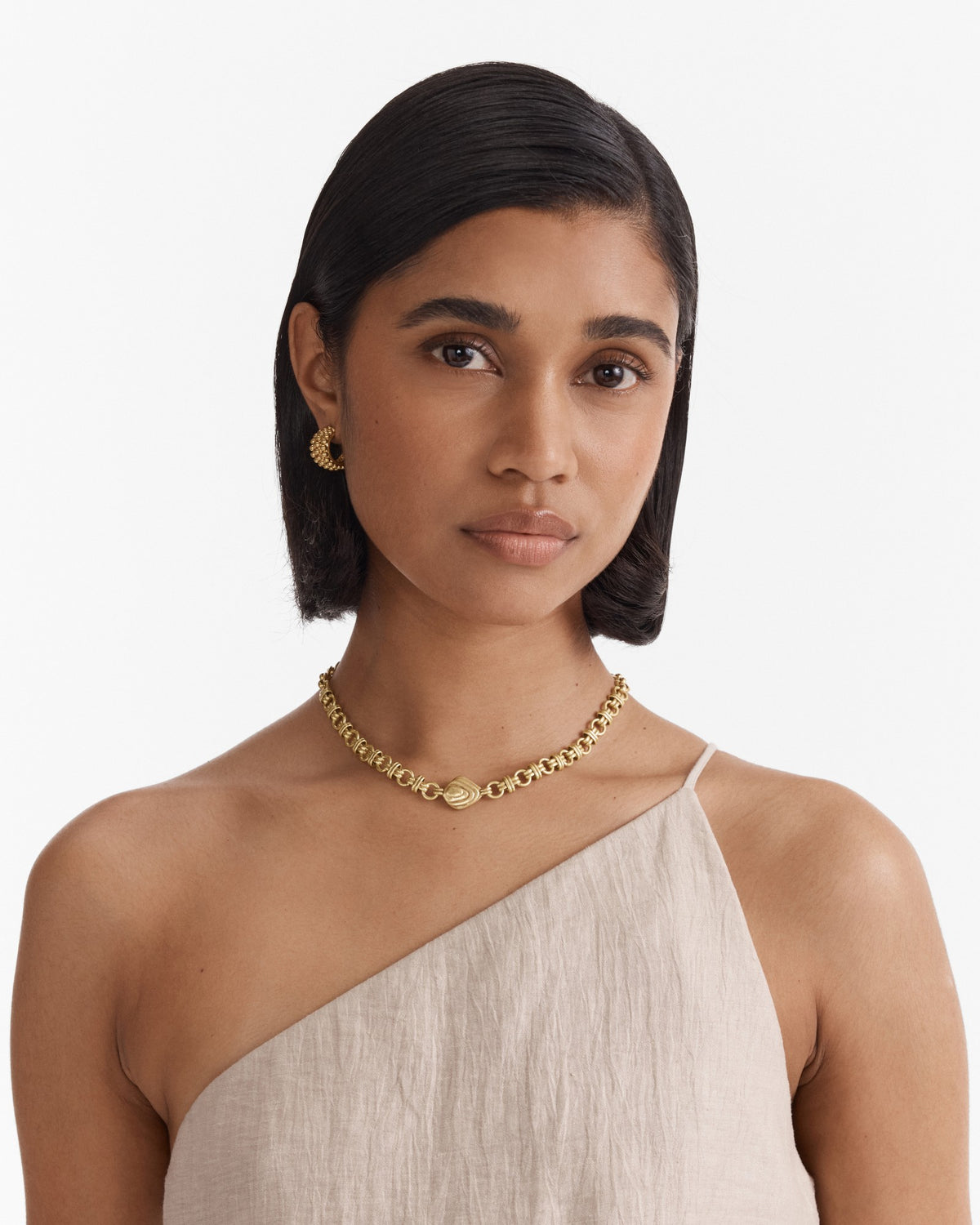 Pebble Trio Necklace - Caramel