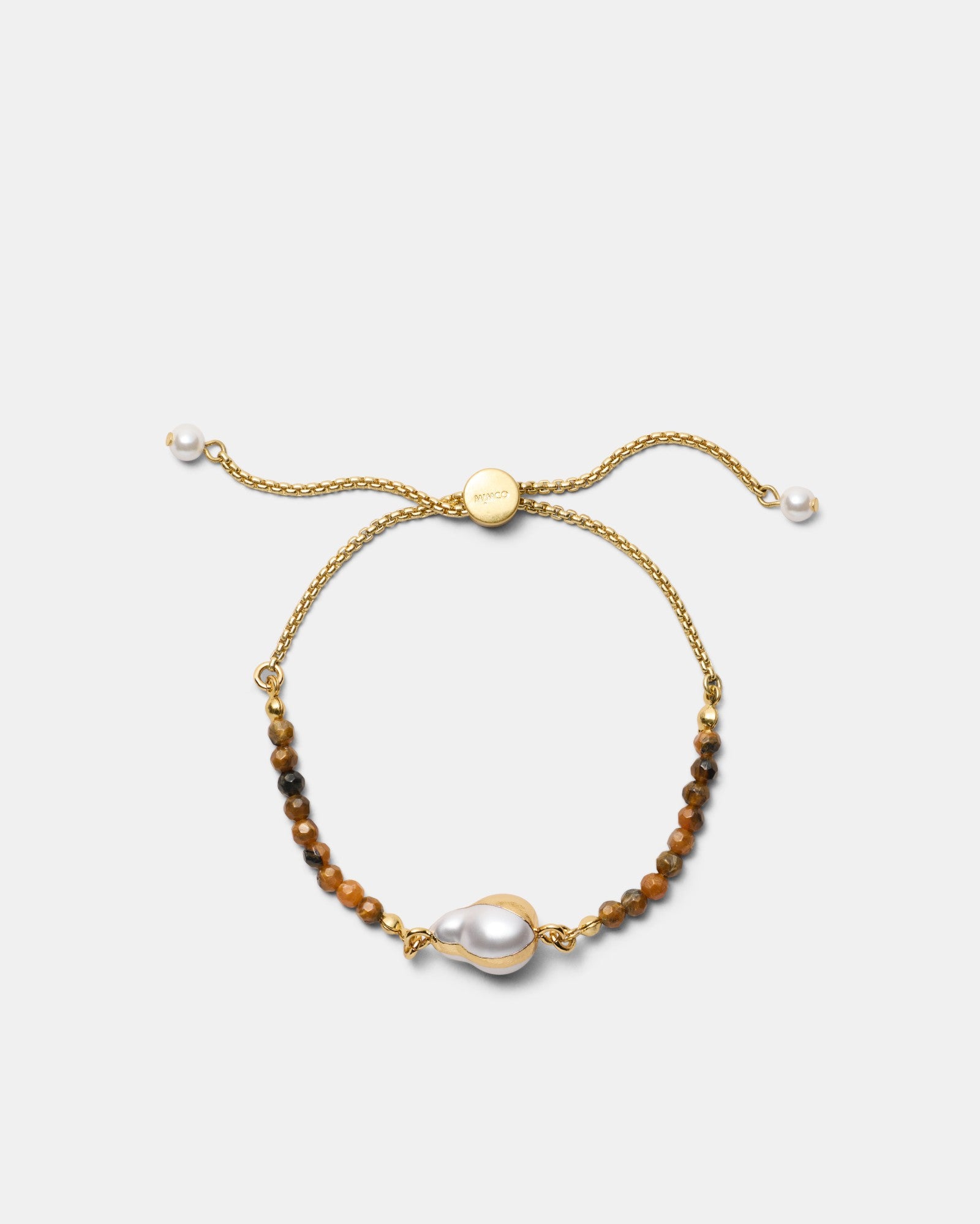 Pebble Pearl Bracelet - Caramel