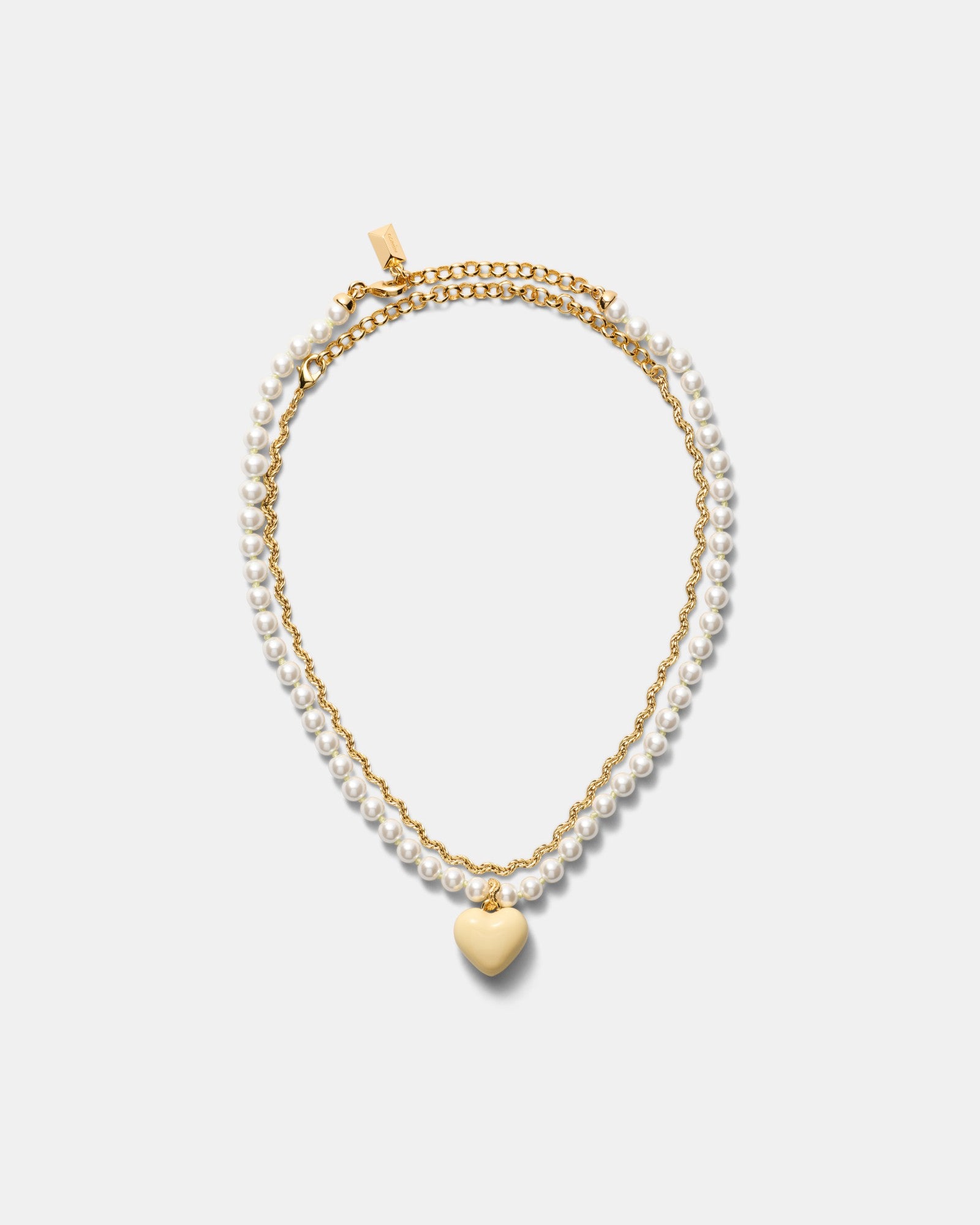 Heart Beat Necklace - Buttermilk