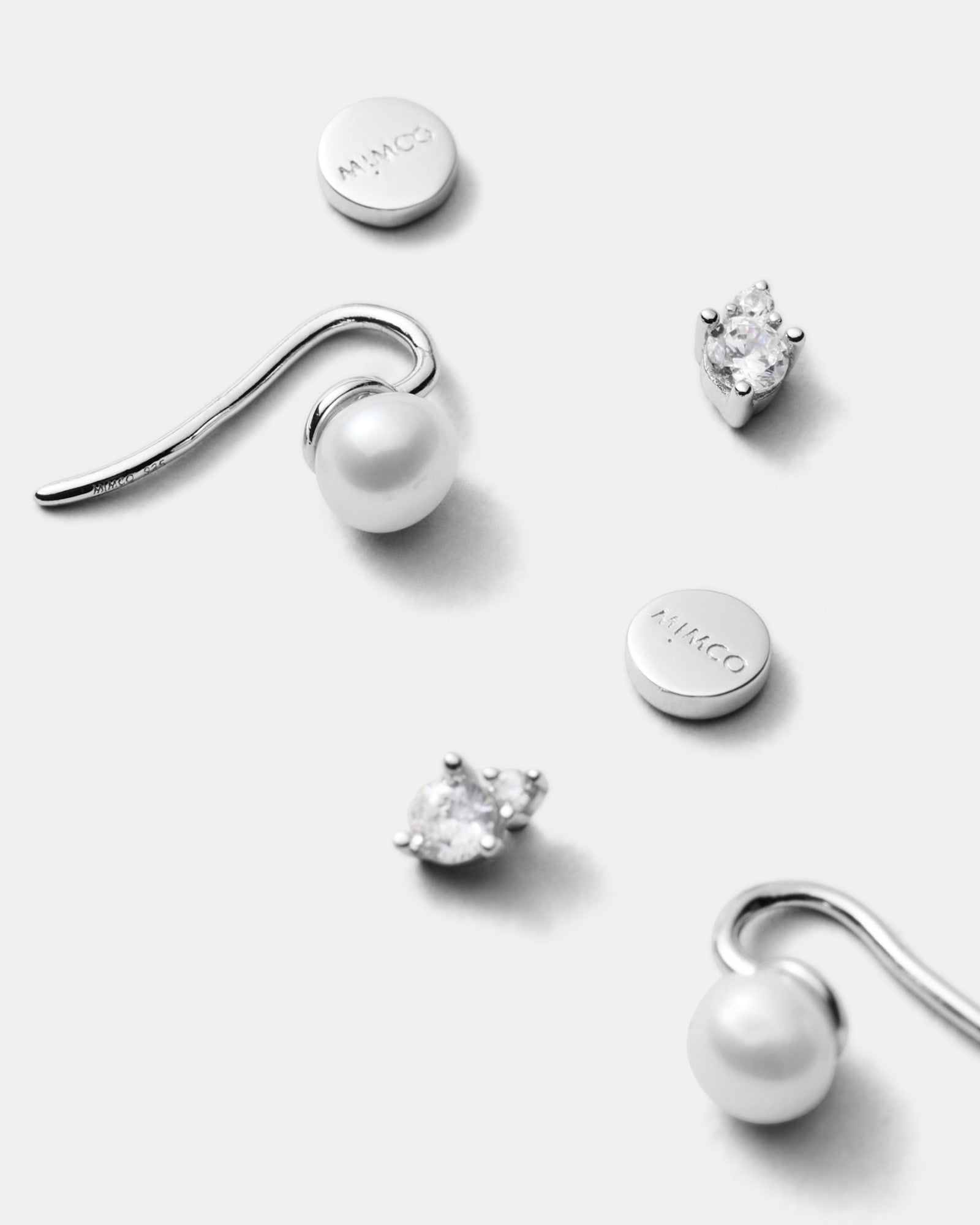 Fond Earrings Set - Silver