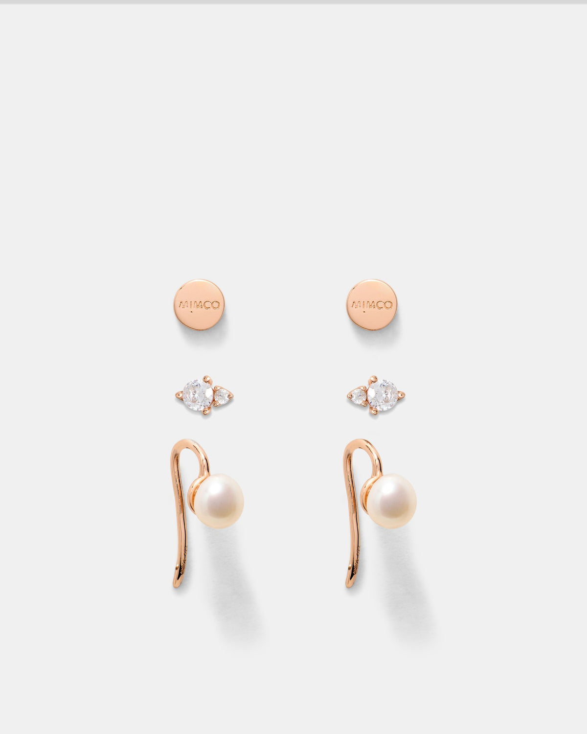 Fond Earrings Set - Rose Gold