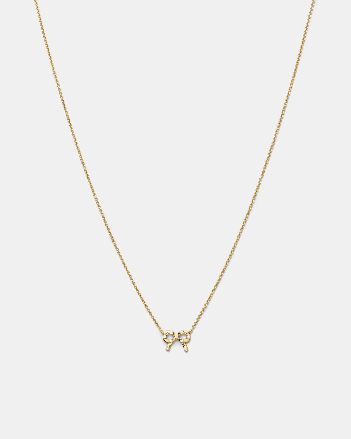 Baby Bow Necklace - Gold