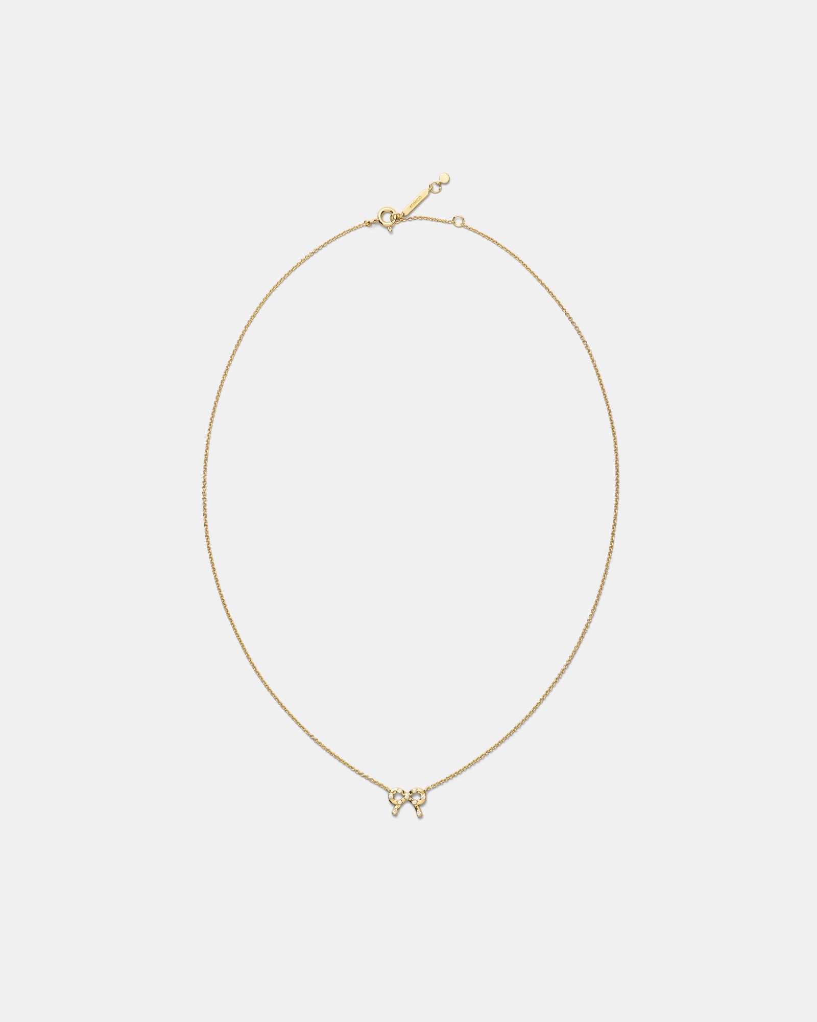 Baby Bow Necklace - Gold