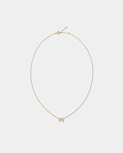 Baby Bow Necklace - Gold