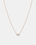 Baby Bow Necklace - Rose Gold