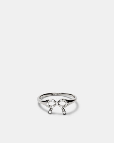 Baby Bow Ring - Silver