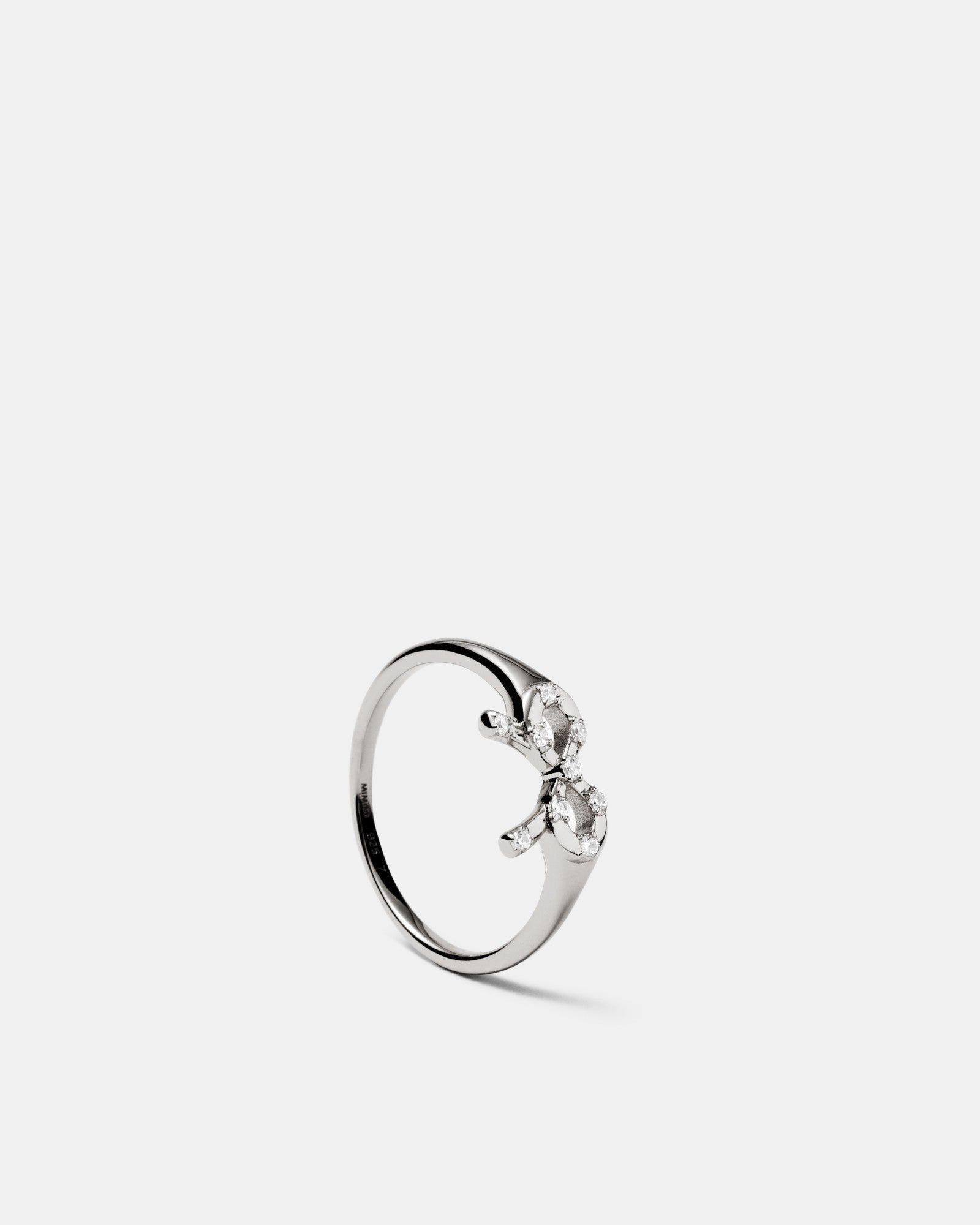 Baby Bow Ring - Silver