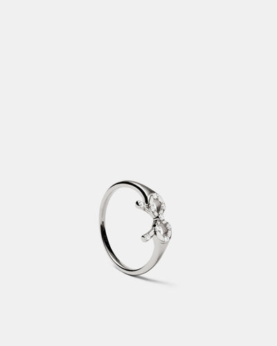Baby Bow Ring - Silver