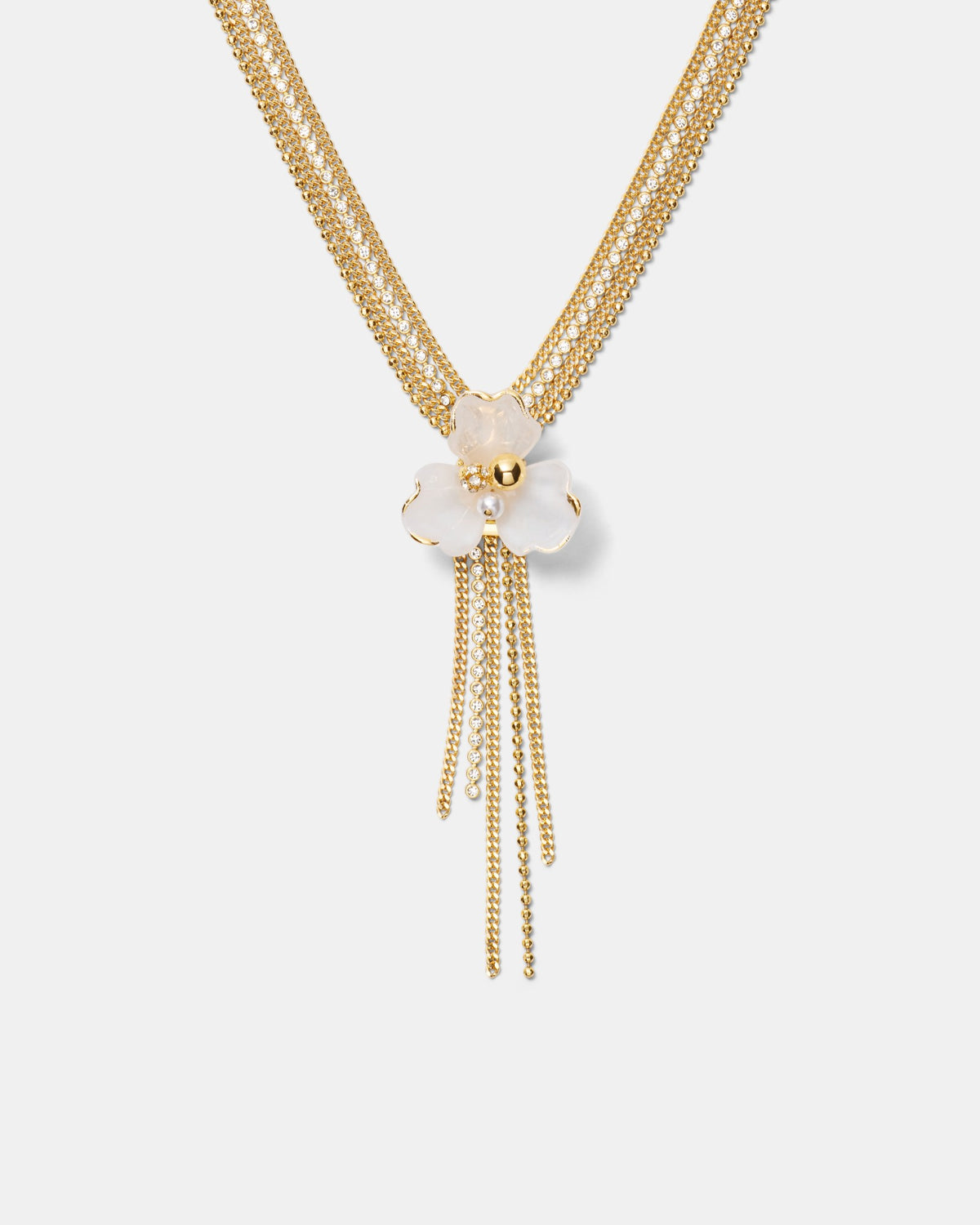 Floweret Necklace - Pearl