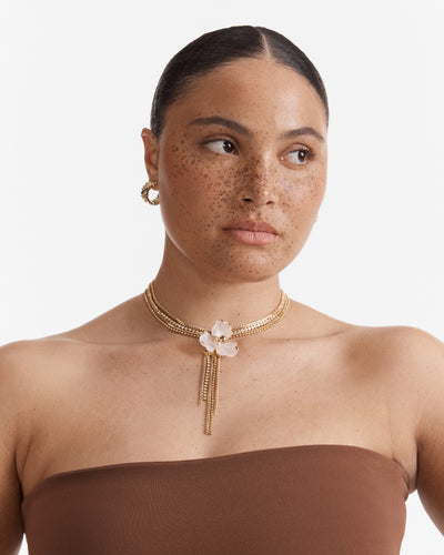 Floweret Necklace - Pearl