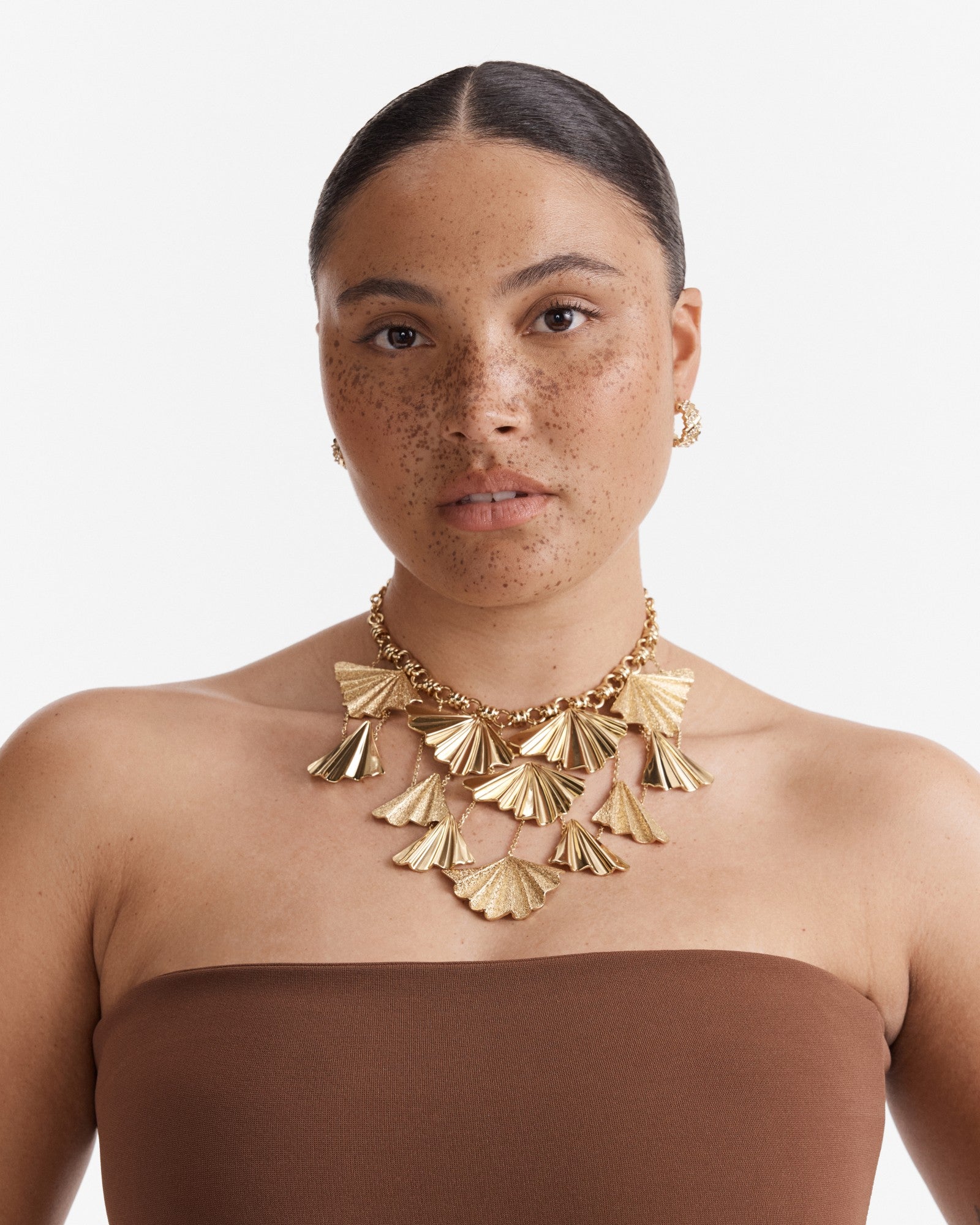 Fold Charm Necklace - Gold