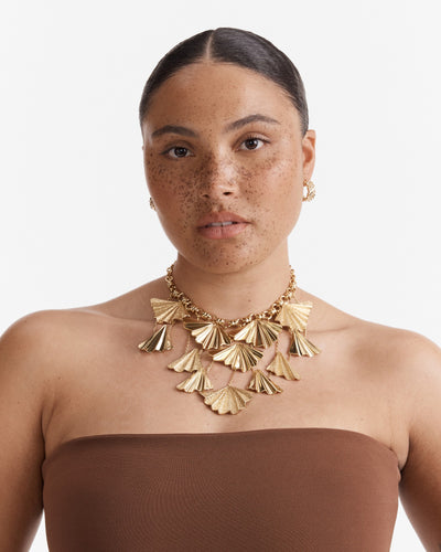Fold Charm Necklace - Gold